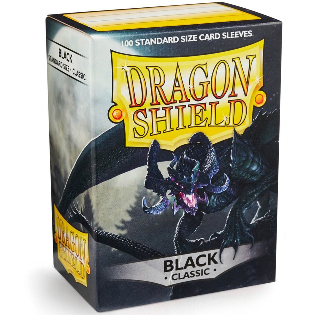 Dragon Shield : Matte Black STANDARD Sleeves (x100)