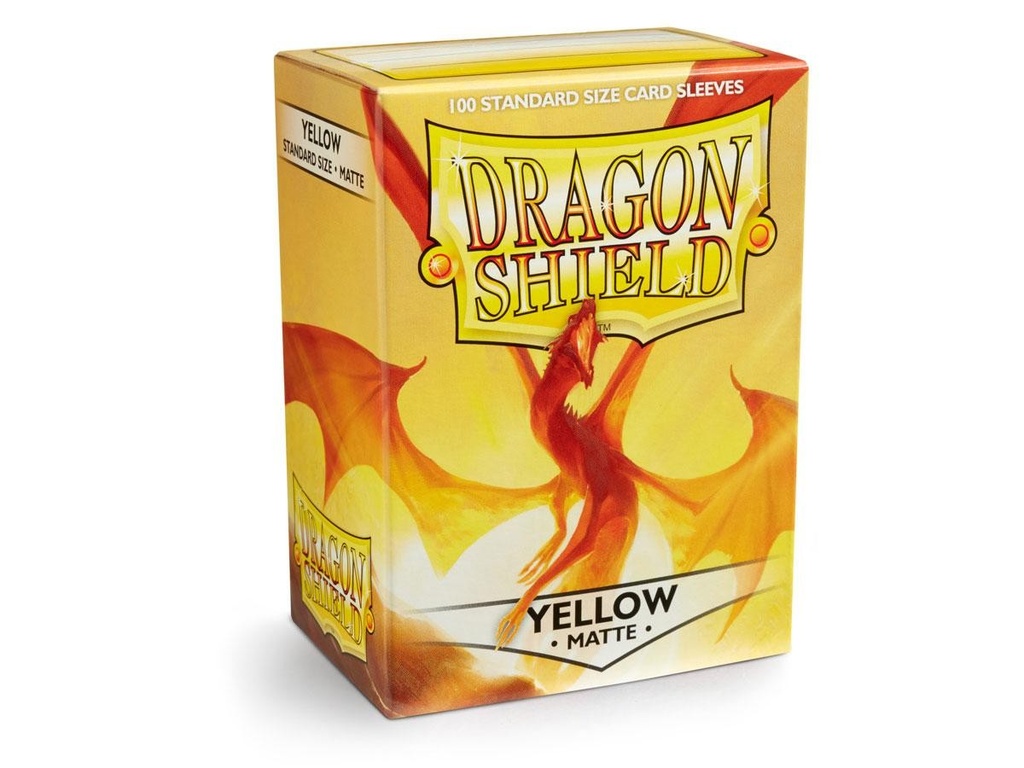 Dragon Shield : Matte Yellow STANDARD Sleeves (x100)
