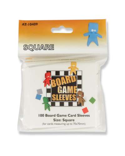 Sleeves Square - 100 Board Game Sleeves 70x70mm