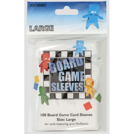 Sleeves Large- 100 Board Game Sleeves 59x92mm