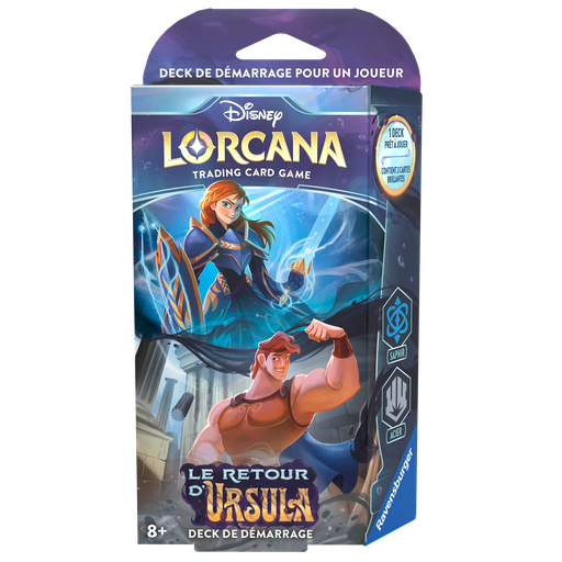 Disney Lorcana Starter Deck Saphir/Acier le Retour d'Ursula