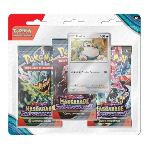 Pokémon EV06 : Pack 3 boosters Vrombotor Ronflex