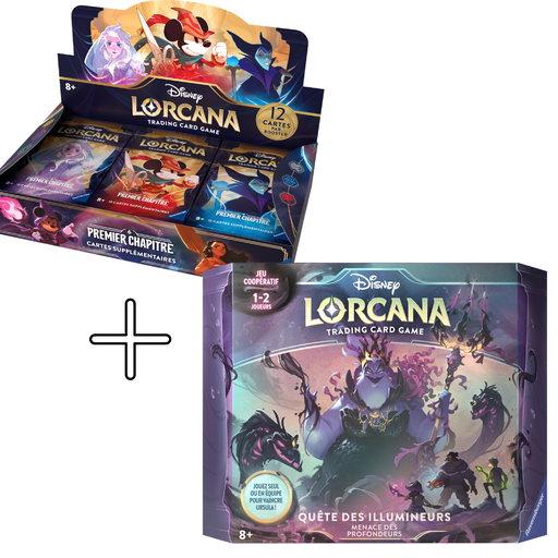 Disney Lorcana Display Chapitre 1 + Coffret Ursula